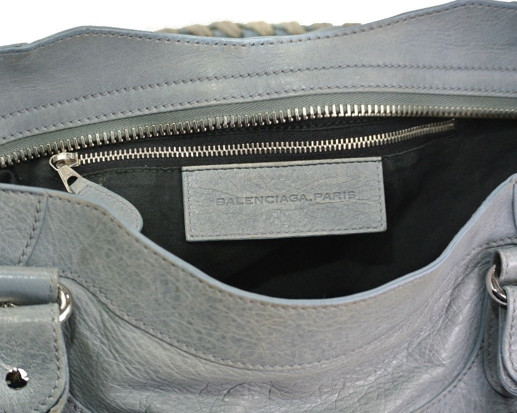 Balenciaga Storm Agneau Classic City Moto Giant 21 Silver Bag Balenciaga