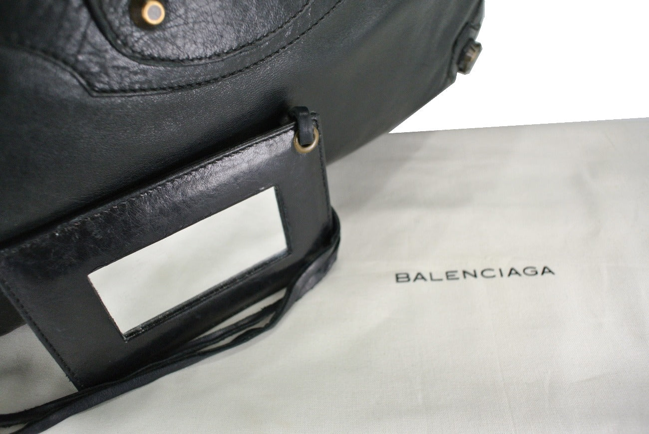 Balenciaga Ink Chevre Step Purse