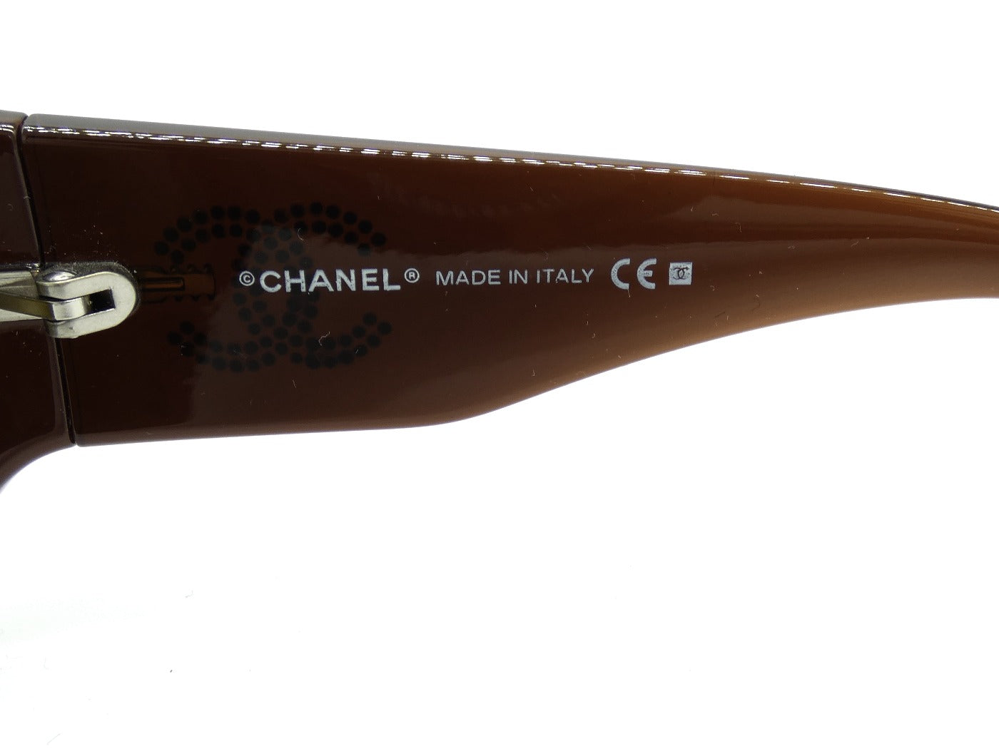 Chanel Vintage Brown Crystal CC Sunglasses 6008-B