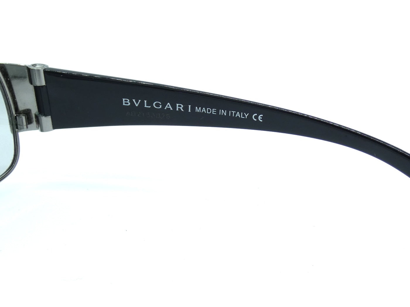 Bvlgari Black and Silver Sunglasses 554