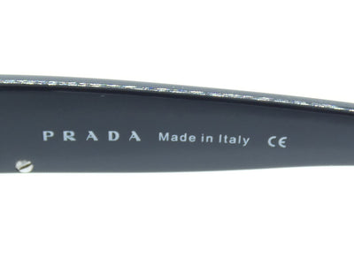 Prada Vintage Black and Silver Metal Sunglasses SPR54F