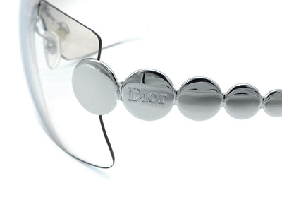 Christian Dior Silver and Tan Vintage Millenium Sunglasses