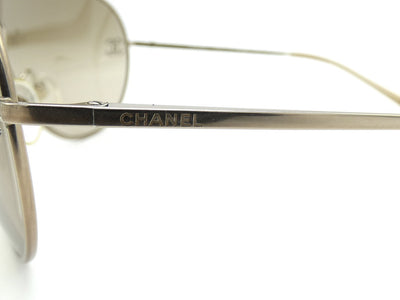 Chanel Crystal CC Logo Aviator Sunglasses 4122-B