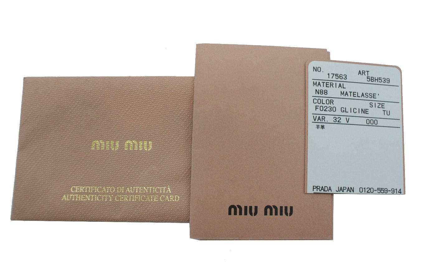 Auth miu miu 2-WAY Bag Handbag Shoulder Bag Brown used from Japan