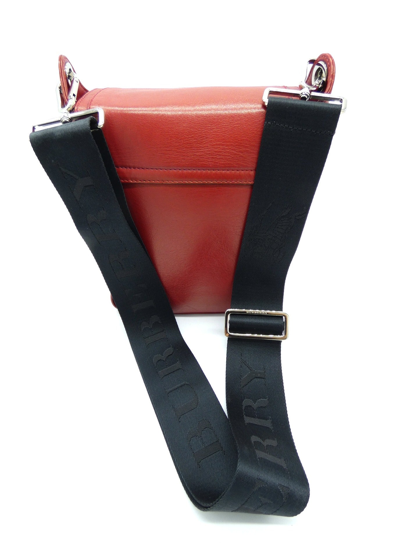 Burberry Red Leather Crossbody Bag