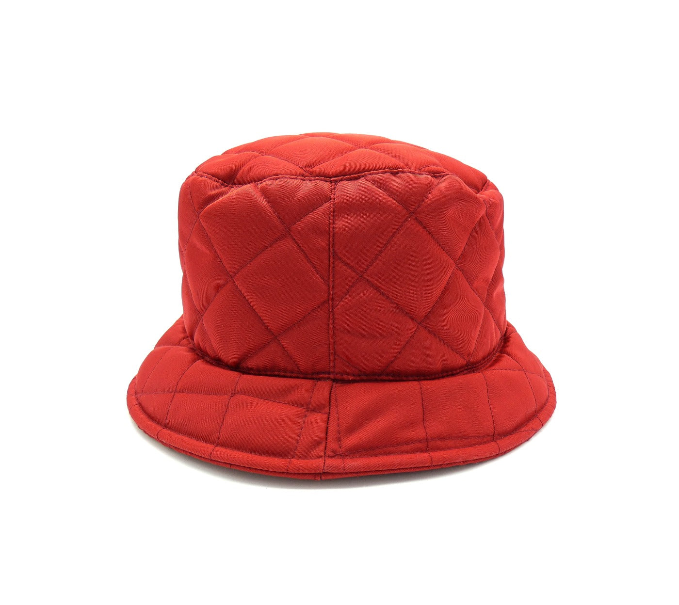 Burberry Quilted Red Bucket Hat Hats Burberry