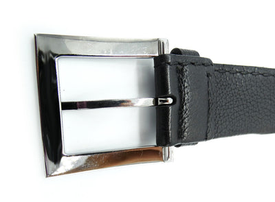 Salvatore Ferragamo Black Leather Belt