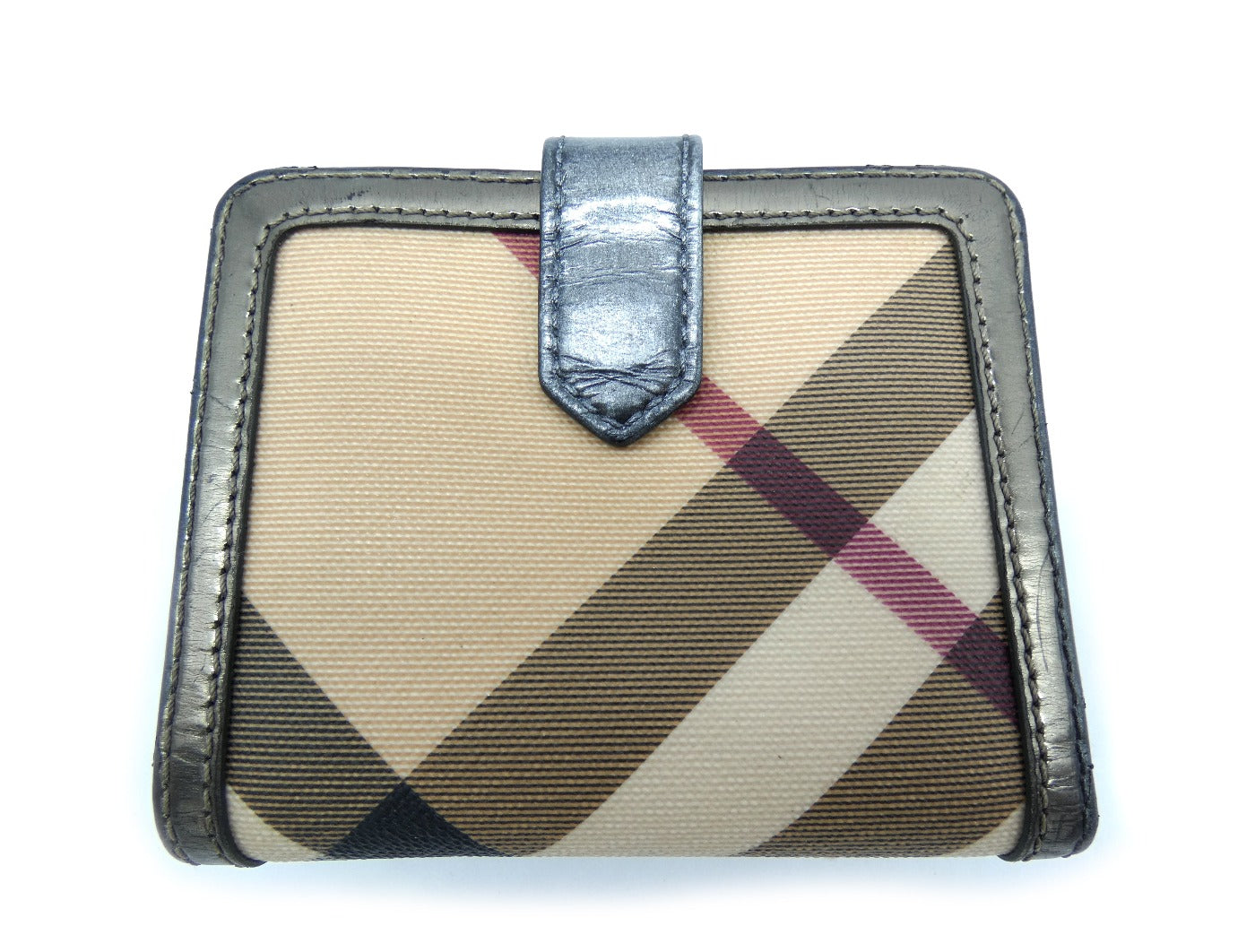 Burberry Nova Check Star Studded Wallet