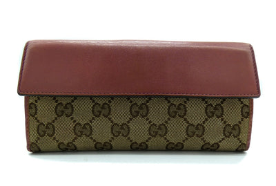 Gucci GG Heart Clasp Dusty Rose Long Wallet