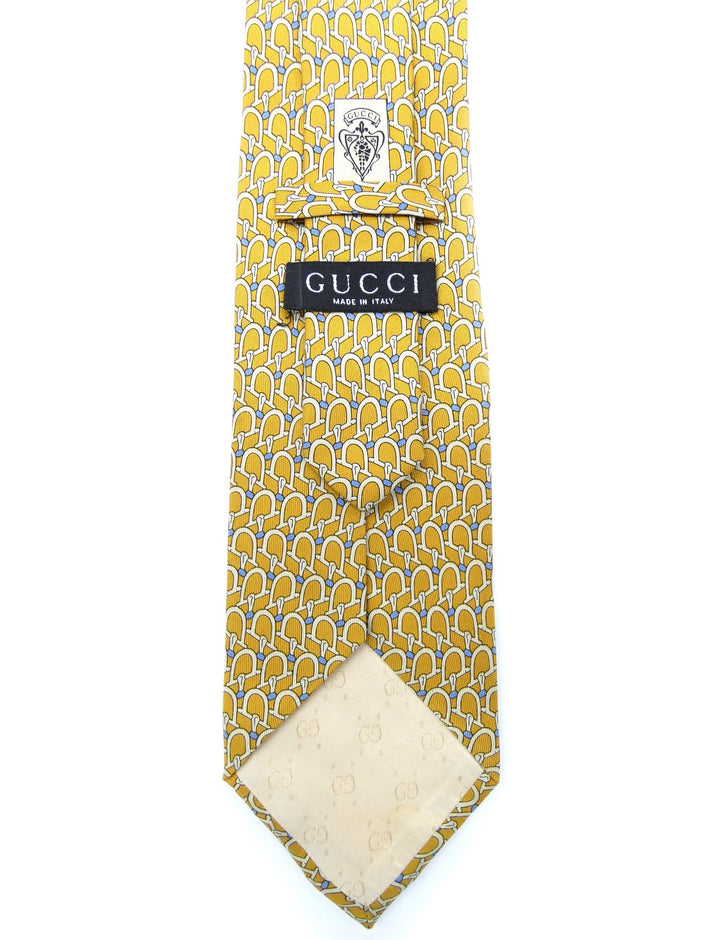 Vtg Gucci on sale Horsebit Silk Necktie