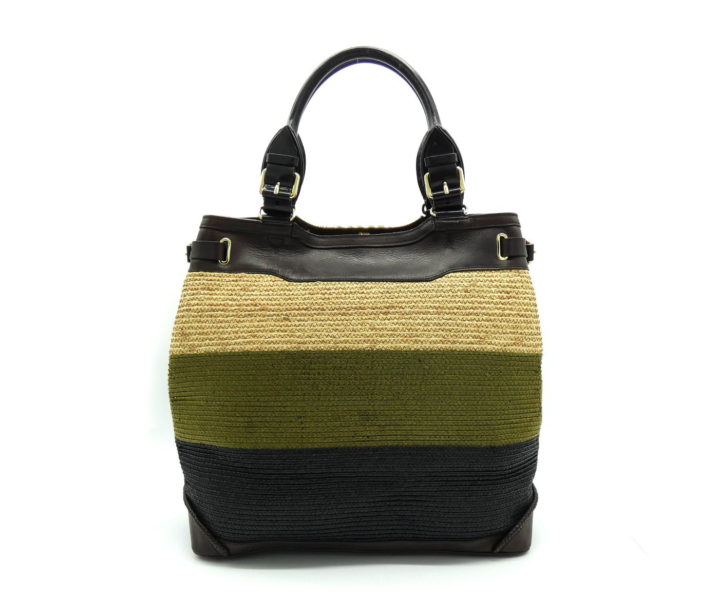 Burberry prorsum outlet raffia bag