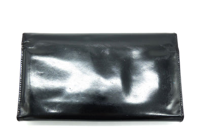 Dolce & Gabbana Black Polished Vintage Organizer Wallet