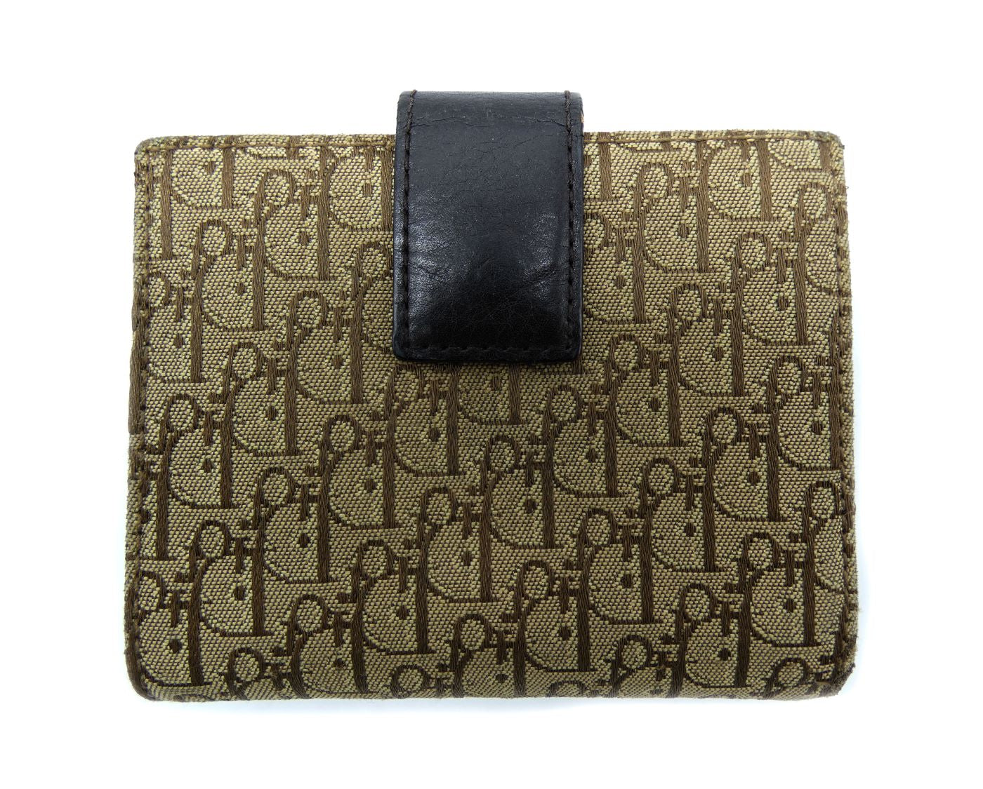 Christian Dior Tan Oblique Street Chic Compact Wallet