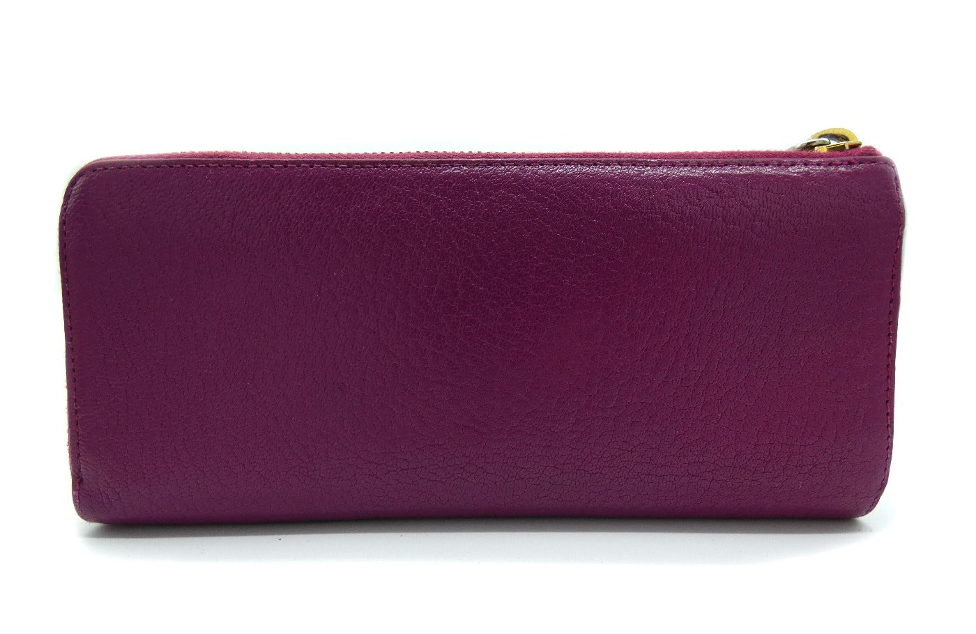 Miu Miu Fuchsia Leather Zip Continental Wallet Wallet Miu Miu