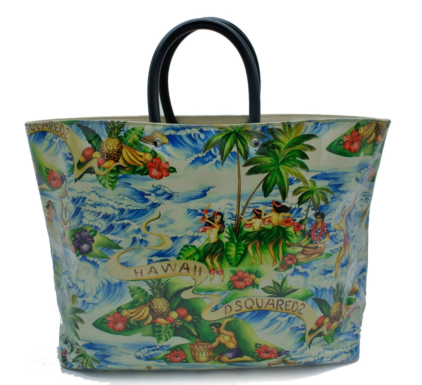 Dsquared2 Large Hawaiian PVC Beach Tote