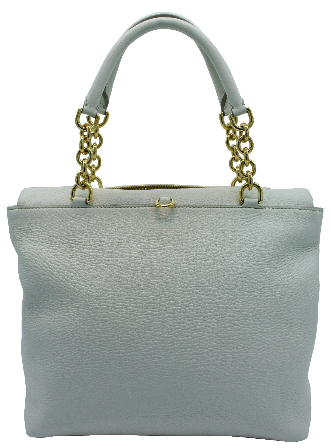 Dolce & Gabbana Convertible Ivory Leather Flap Bag