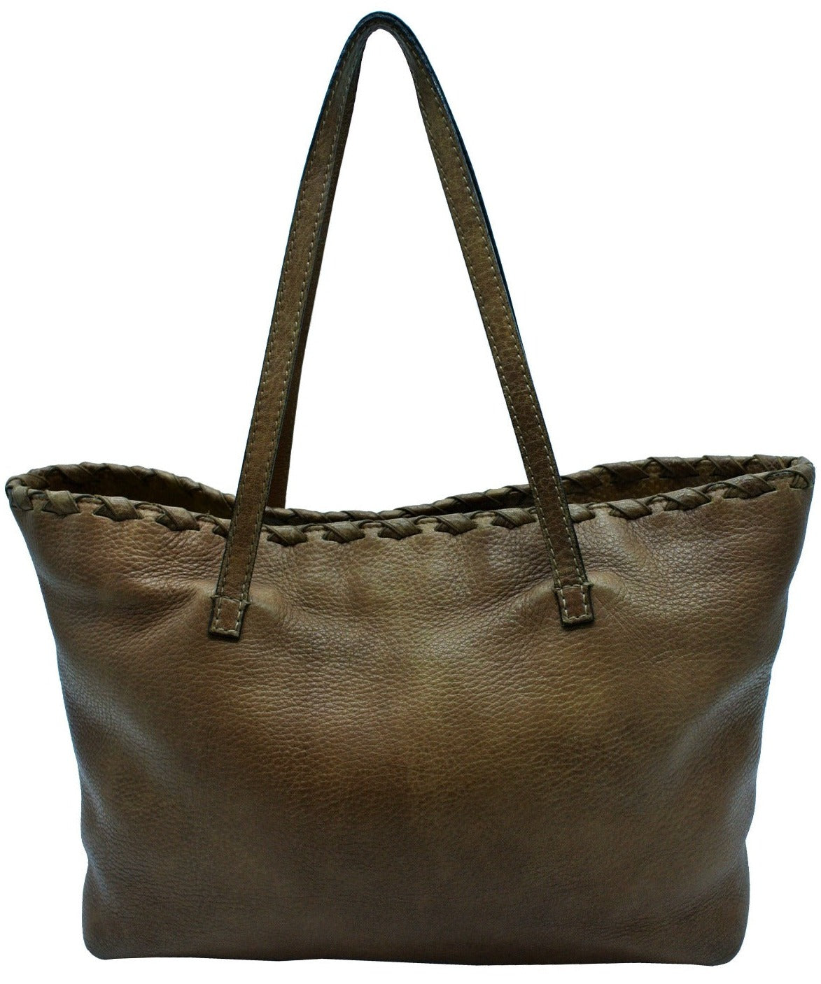 Gucci Large Brown Leather Tassel Tote