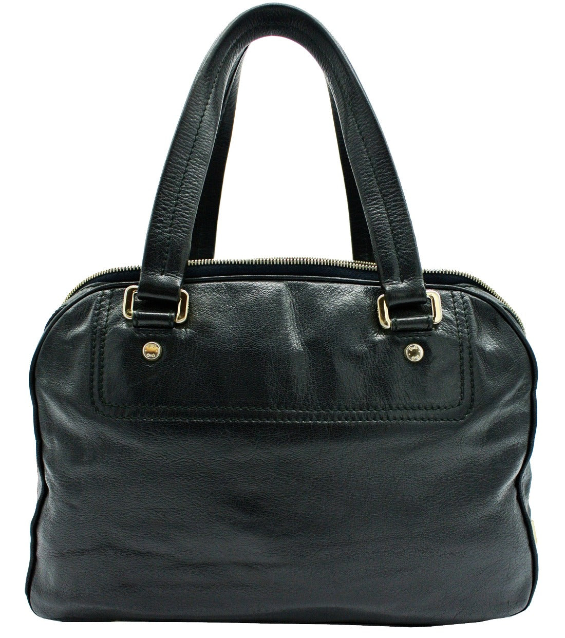 D & G Black Leather Bag Vilma Shoulder Bag Bag Dolce & Gabbana