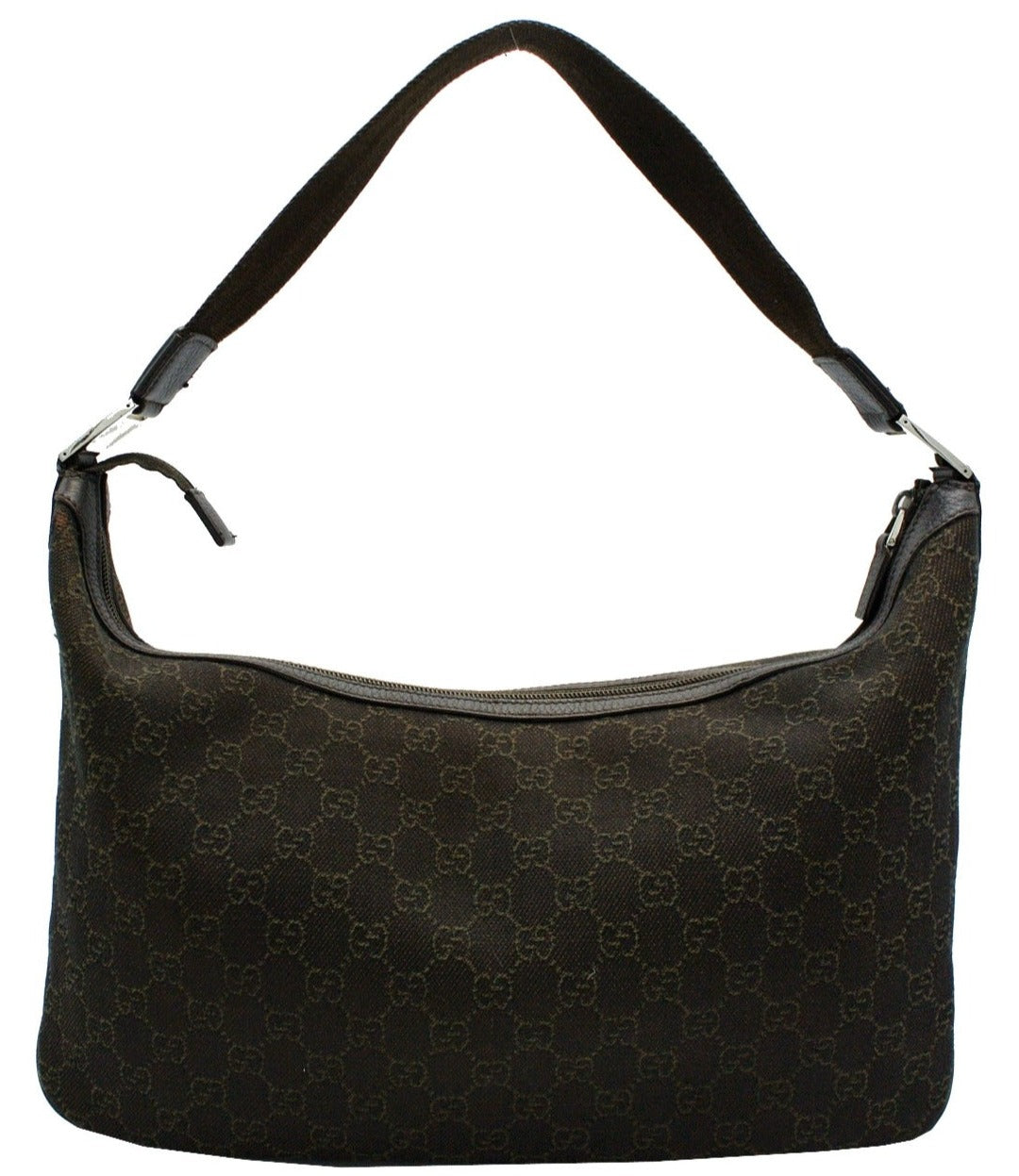 Gucci Dark Brown GG Monogram Medium Pop Hobo