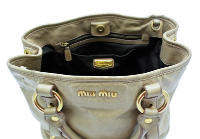 Miu Miu Bamboo Leather 2Way Bag