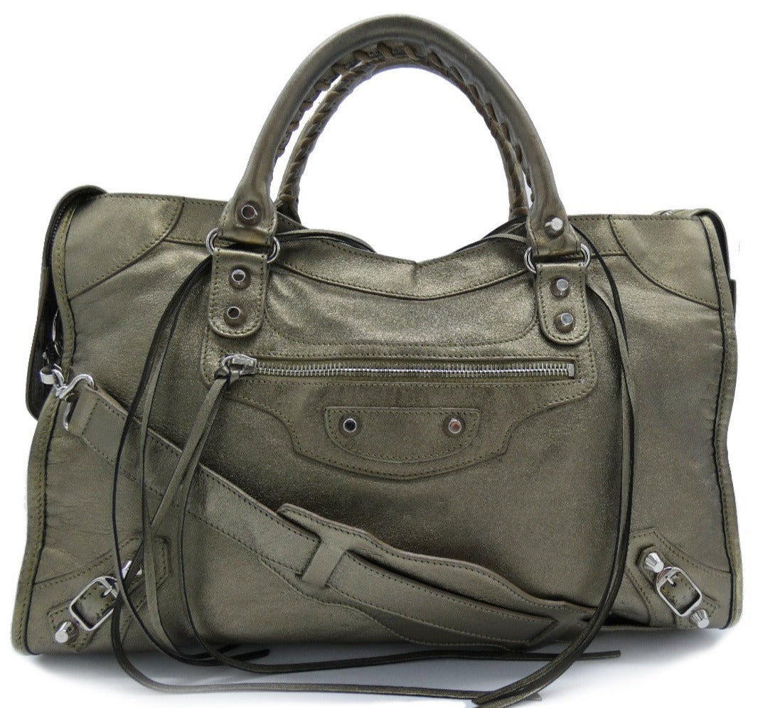 Balenciaga Bronze Iridescent Classic City Limited Edition Metallic Bag