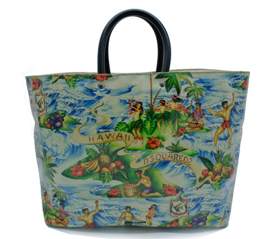 Dsquared2 Large Hawaiian PVC Beach Tote