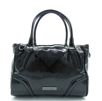 Burberry Anford Black Patent Bag