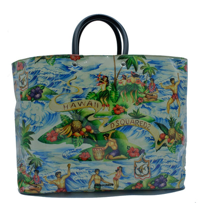 Dsquared2 Large Hawaiian PVC Beach Tote