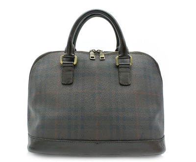 Burberry Vintage Haymarket Smoke Check Coated Canvas Handbag