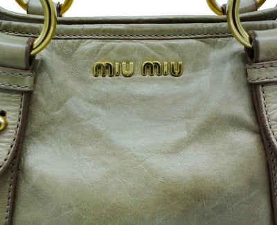 Miu Miu Bamboo Leather 2Way Bag