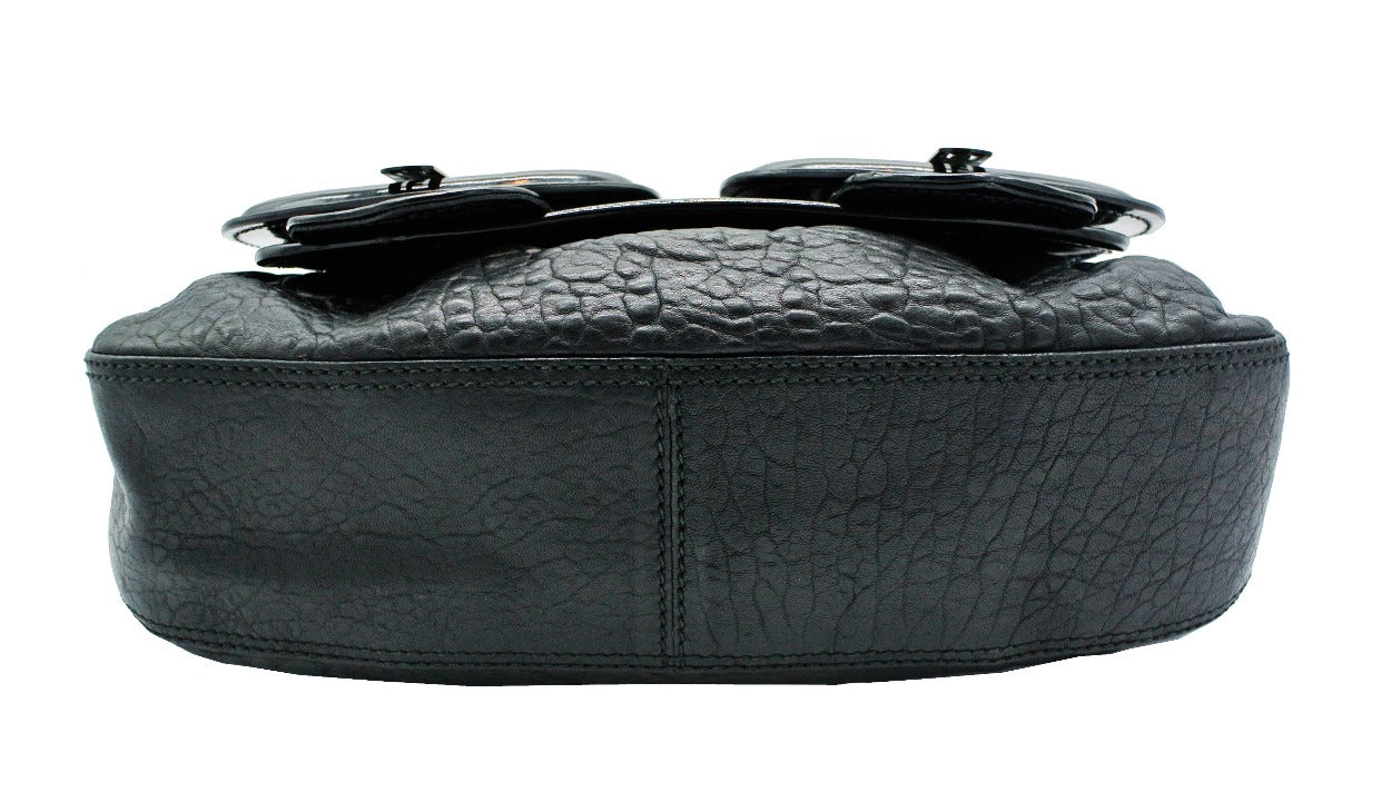Fendi Black Grained Leather B Bag Bag Fendi