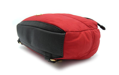 Burberry Quilted Convertible Red Nylon Backpack