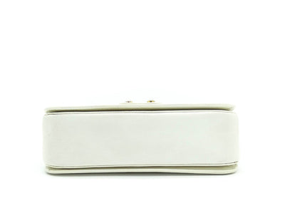 Miu Miu White Leather Madras 2way Bag