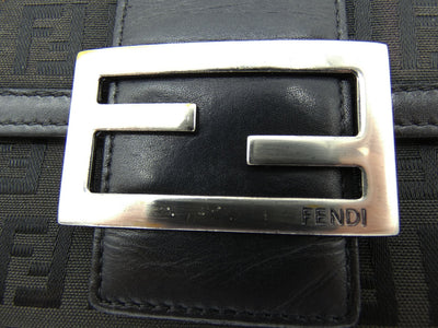 Fendi Zucca Brown Leather Long Continental Wallet