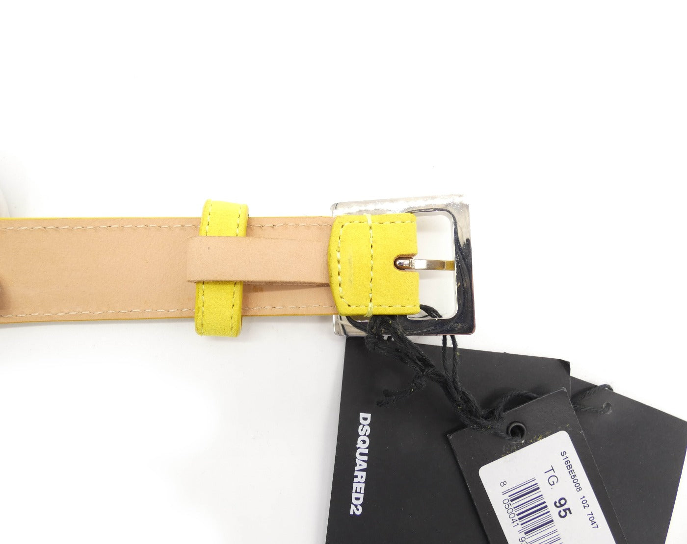 DSquared2 Yellow Suede Belt Belt DSquared2