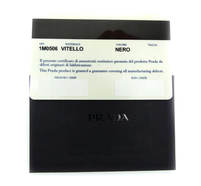 Prada Black Saffiano Zip Medium Wallet Wallet Prada