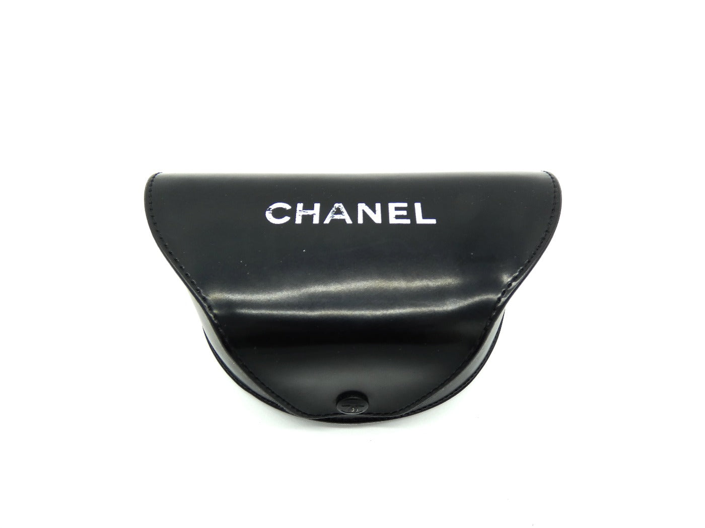 Chanel Vintage Black and White CC Logo Shield Sunglasses 4173