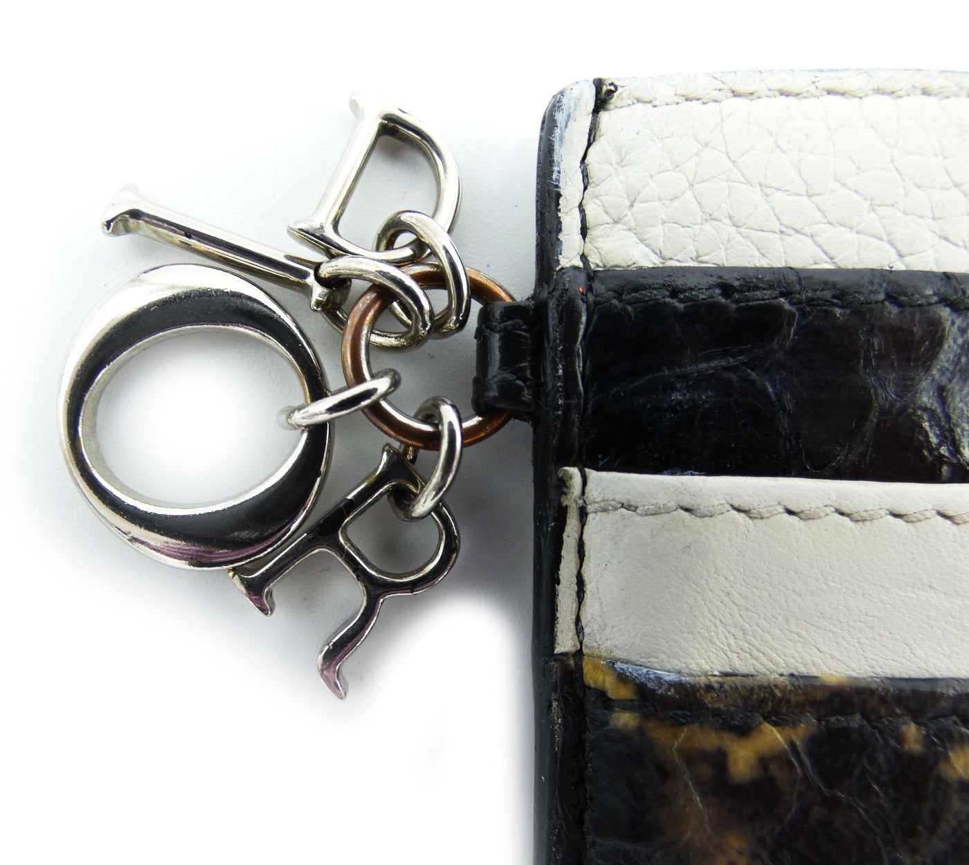 Christian Dior Leather Charm Card Case