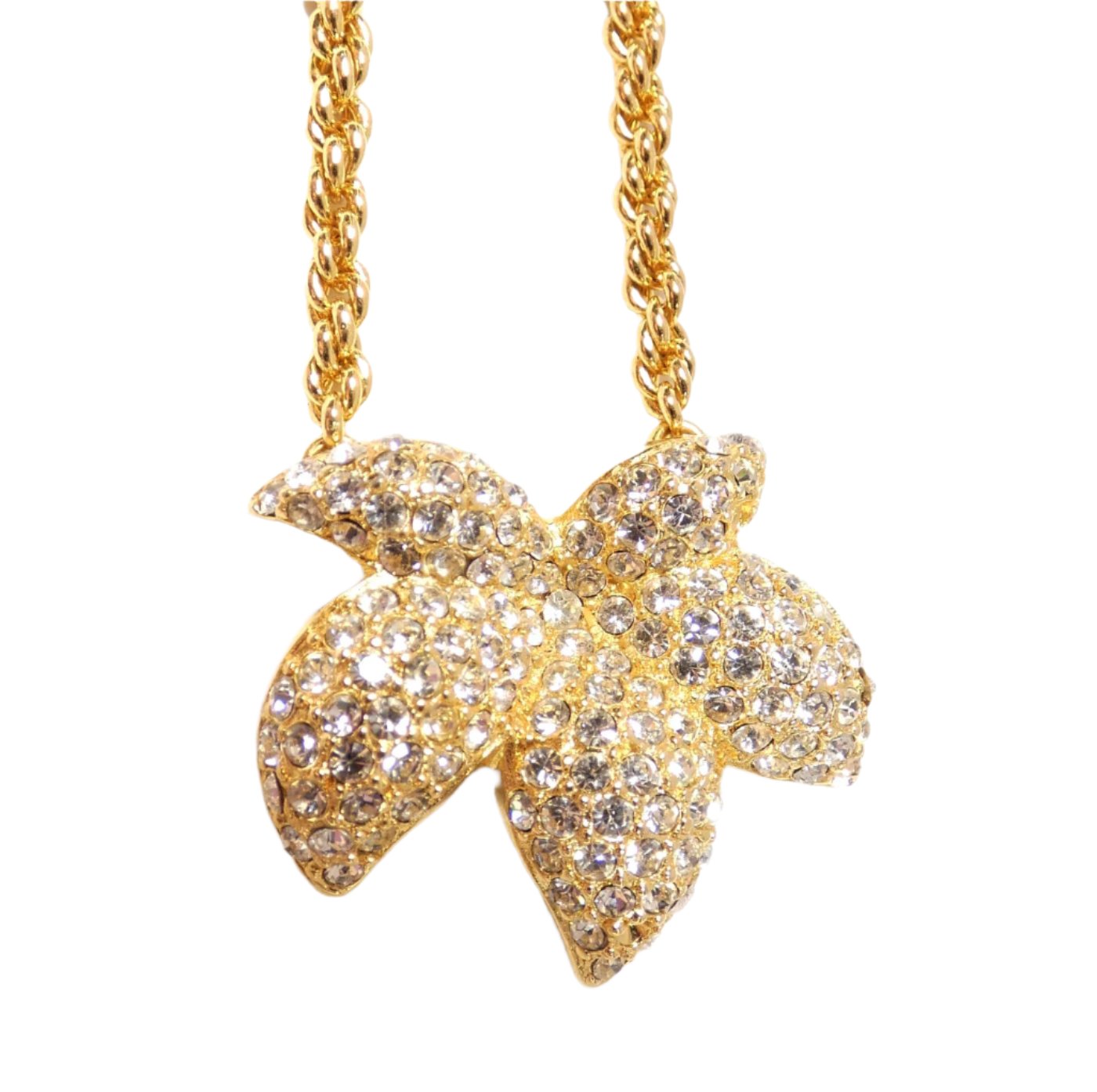 Christian Dior Crystal Flower Necklace