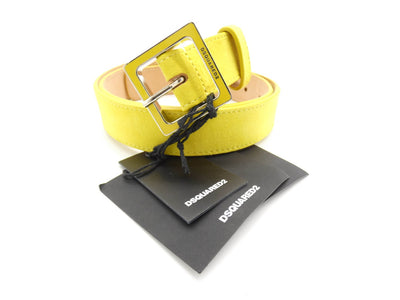 DSquared2 Yellow Suede Belt Belt DSquared2