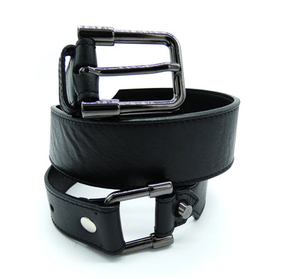 Burberry Prorsum Black Leather Equestrian Belt