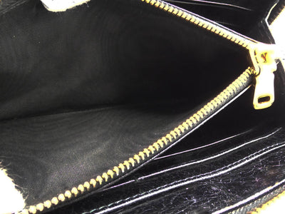 Miu Miu Black Leather Zip Continental Wallet Wallet Miu Miu