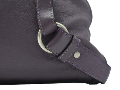 Burberry Dark Mauve Leather Tote Bag Burberry