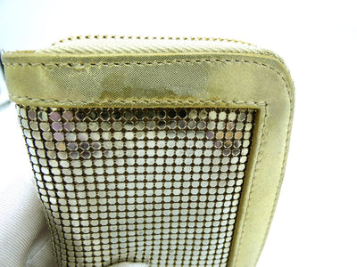 Jimmy Choo Gold Lame and Chainmail Compact Wallet Wallet Jimmy Choo