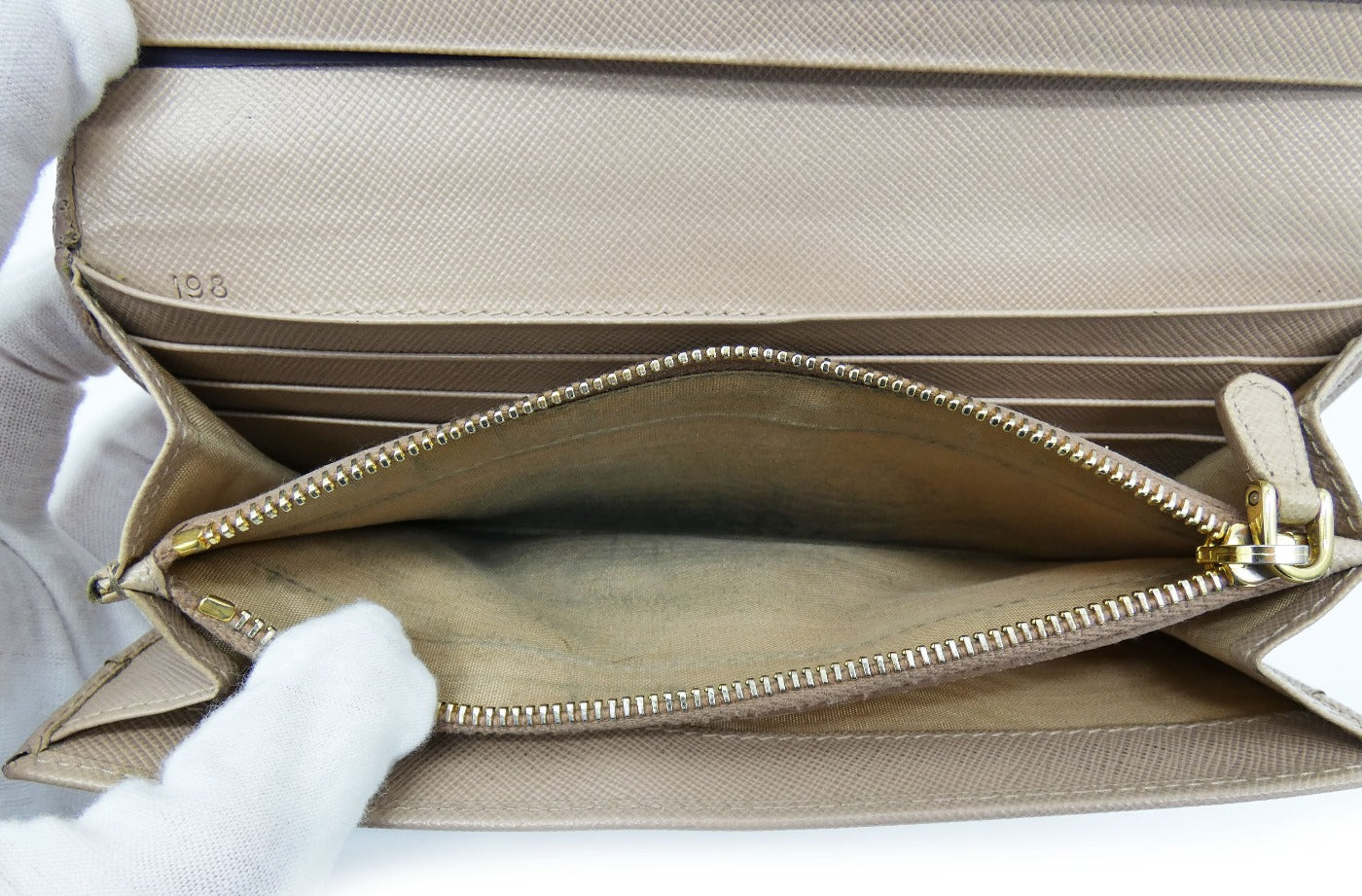 Prada Women's Large Leather Wallet - Brown