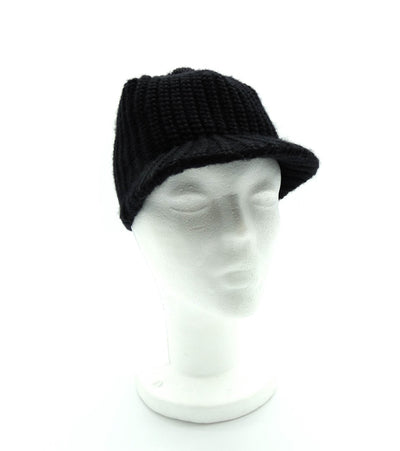 Gucci Black Wool Knitted Brimmed Hat Hats Gucci