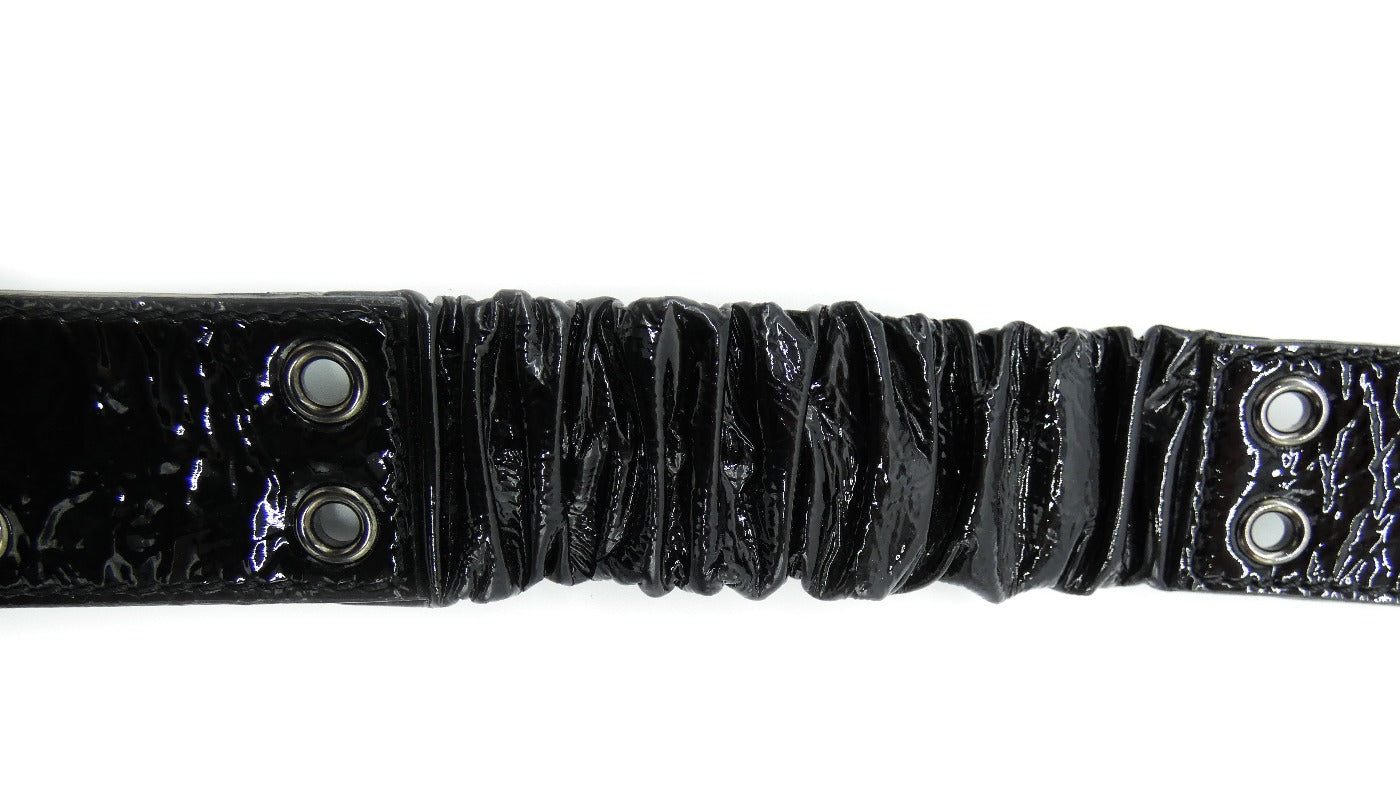 Burberry Black Patent Leather Belt Belt Burberry