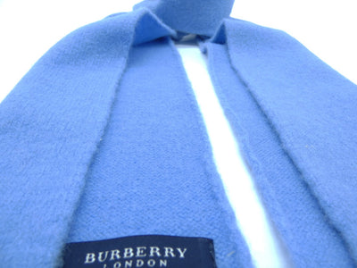 Burberry Lambswool Solid Blue Child's Scarf