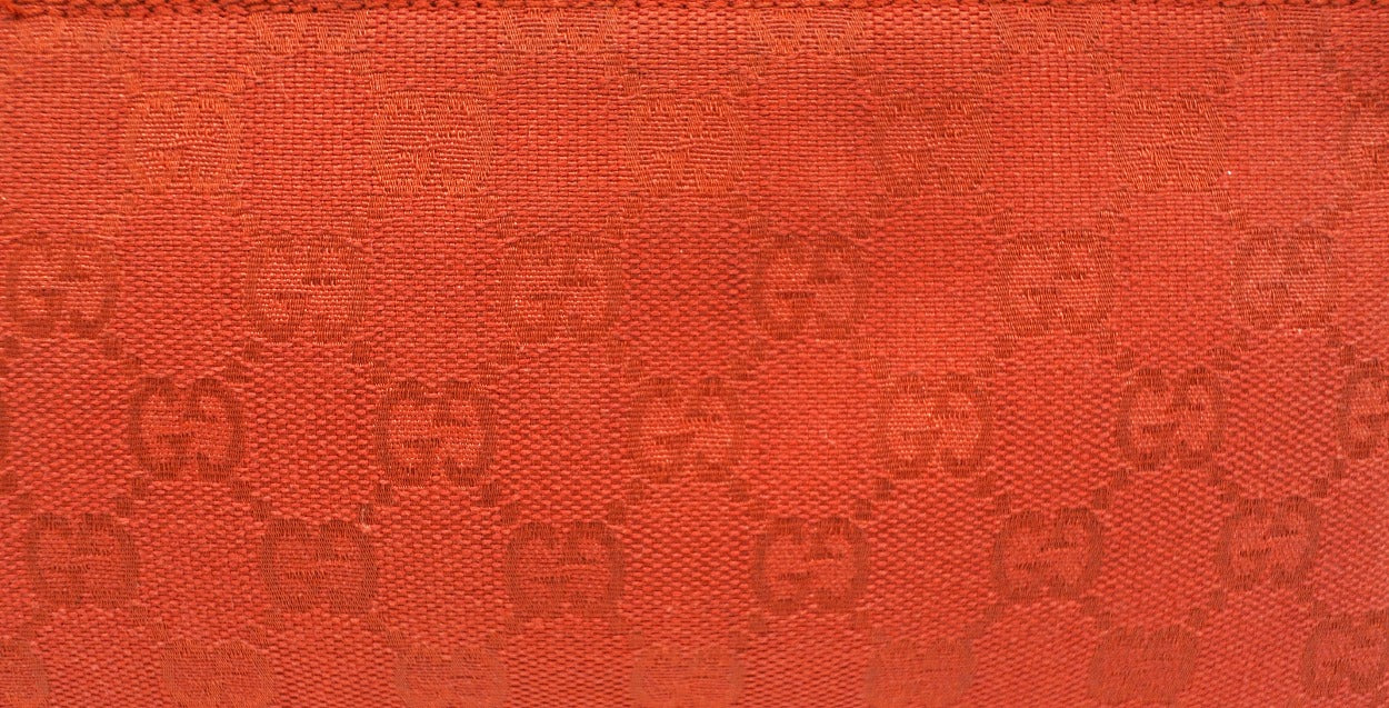 Gucci Red Canvas Guccissimo GG Pochette