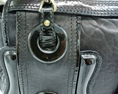 Fendi Black Grained Leather B Bag Bag Fendi